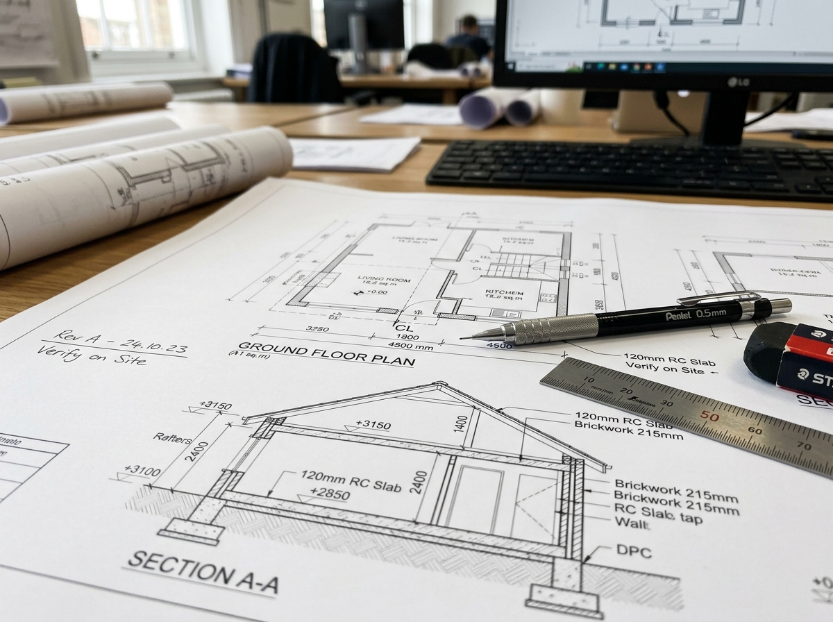2D Technical Working Drawings